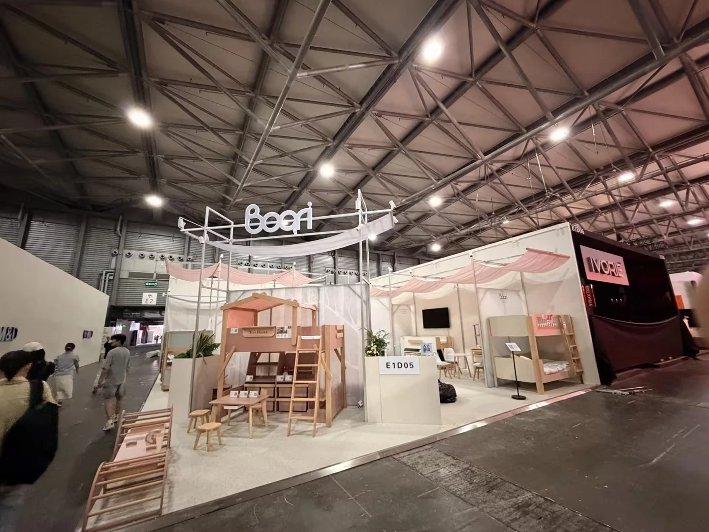 wooden kids furniture manufacturer booth at Furniture China 2026 Shanghai trade show wooden kids furniture manufacturer booth at Furniture China 2026 Shanghai trade show
